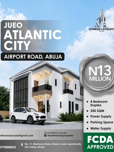 JUEO ATLANTIC CITY, AIRPORT ROAD ABUJA