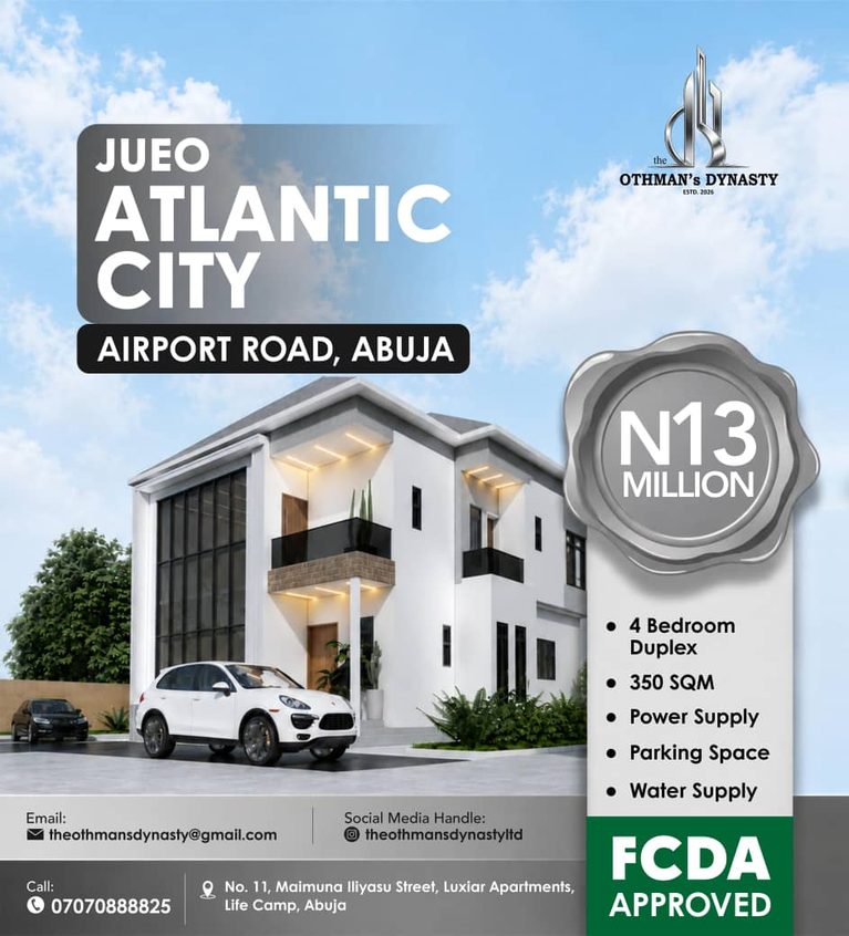 JUEO ATLANTIC CITY, AIRPORT ROAD ABUJA